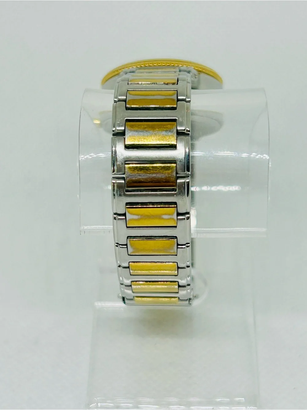 Citizen Eco-Drive Two Tone Gold Silver White Dial Date Women’s Watch Running